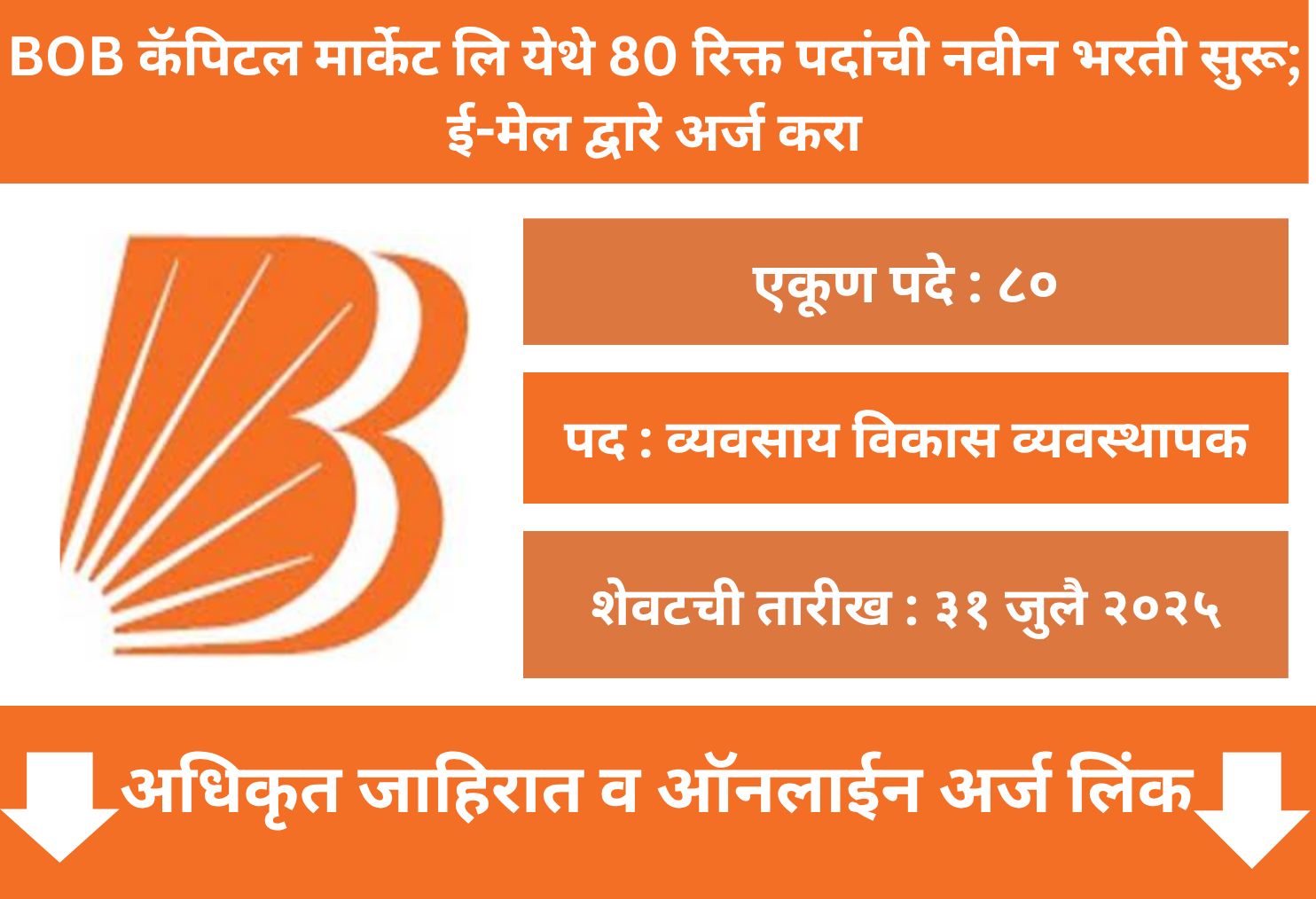 BOBCAPS Online (e-mail) Application 2025