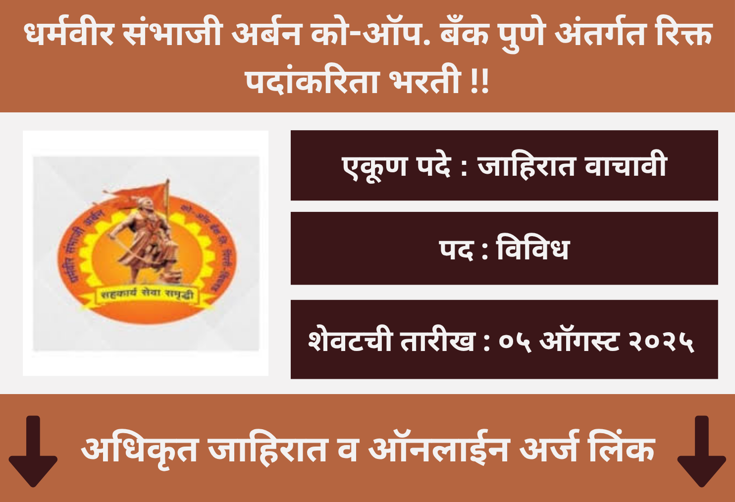 Dharmaveer Sambhaji Bank Pune Recruitment 2025