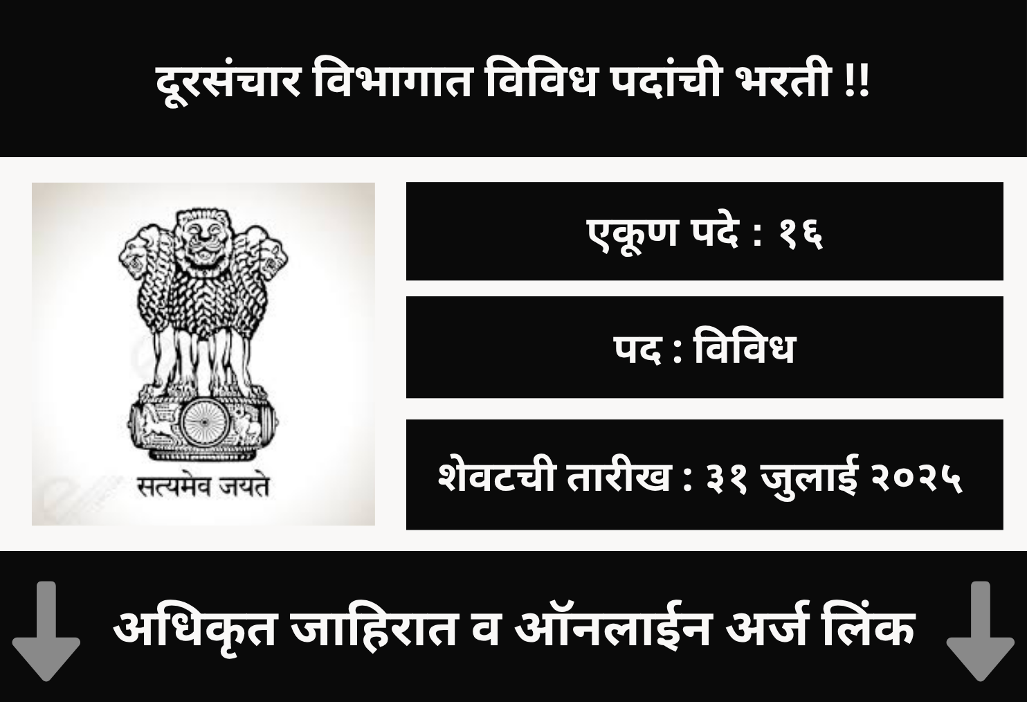 Department of Telecommunication Offline Bharti 2025