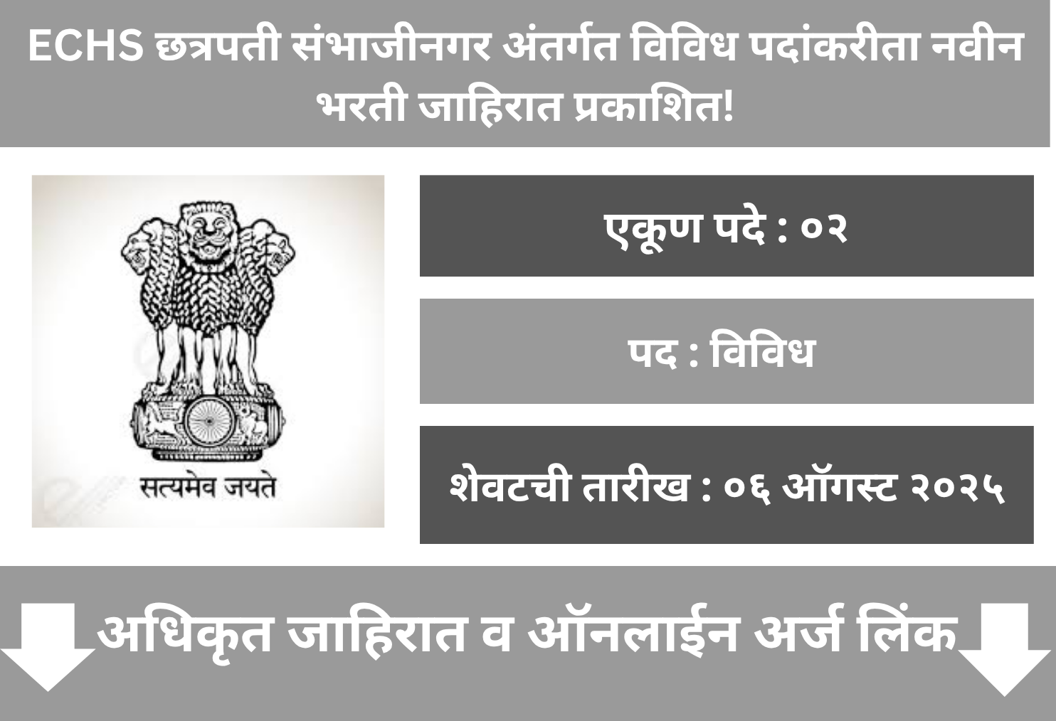 ECHS Chha. Sambhajinagar Recruitment 2025
