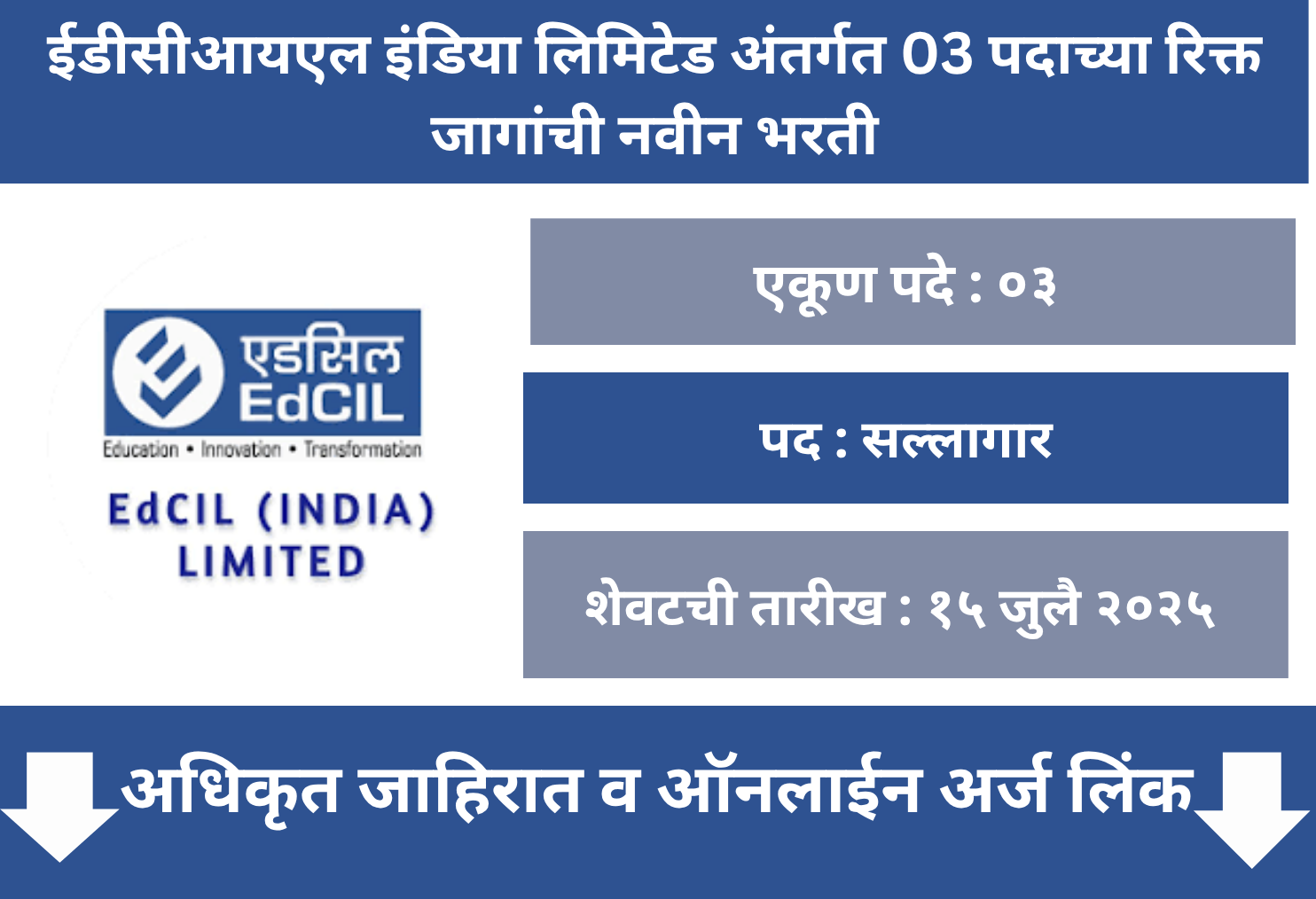 EdCIL Online Application 2025
