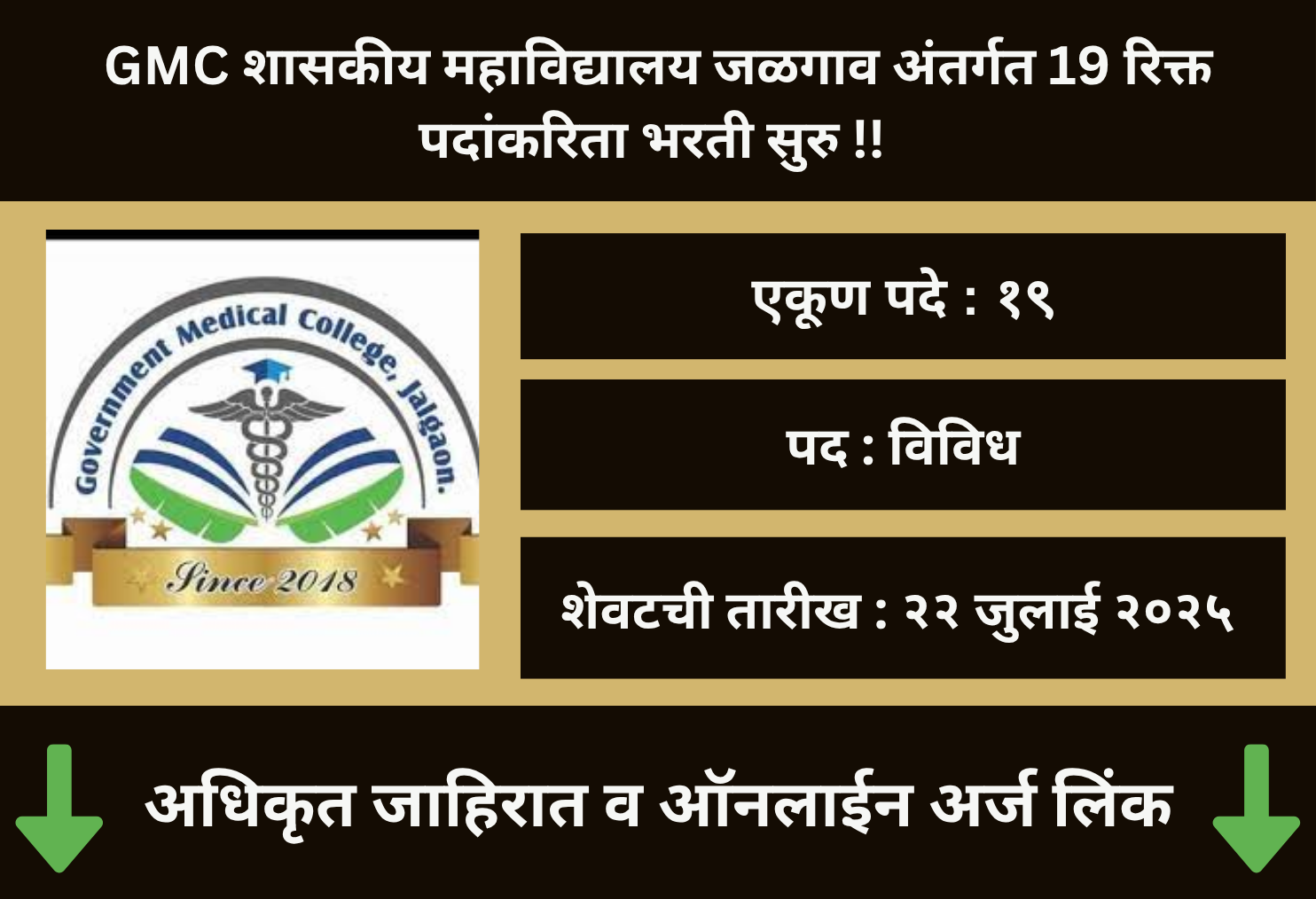 GMC Jalgaon Recruitment 2025