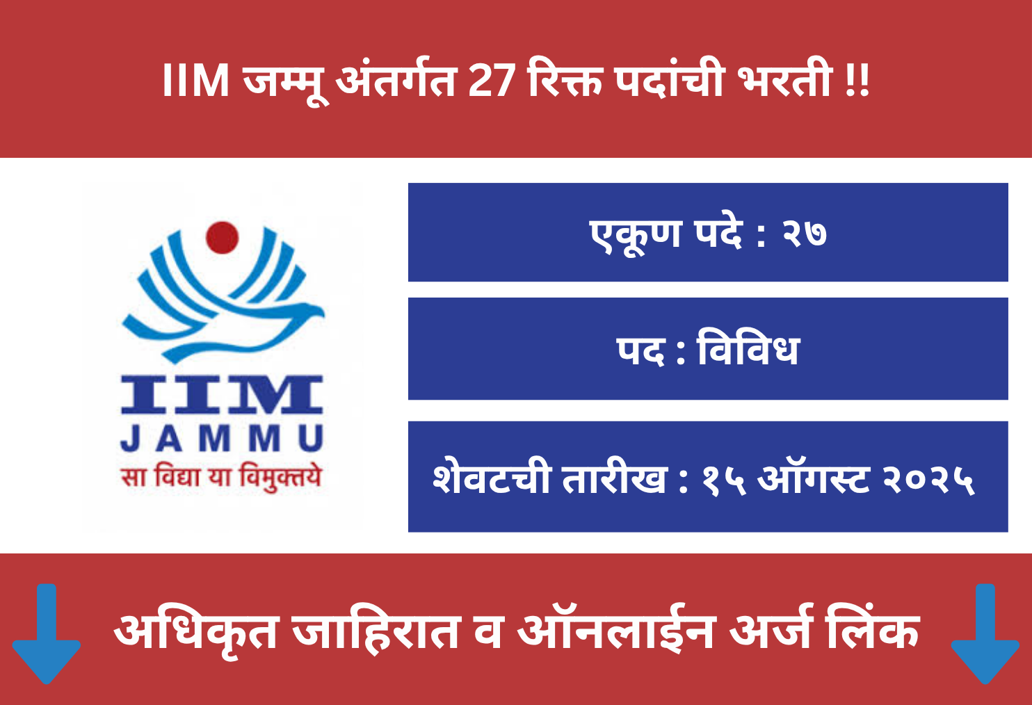 IIM Jammu Recruitment 2025