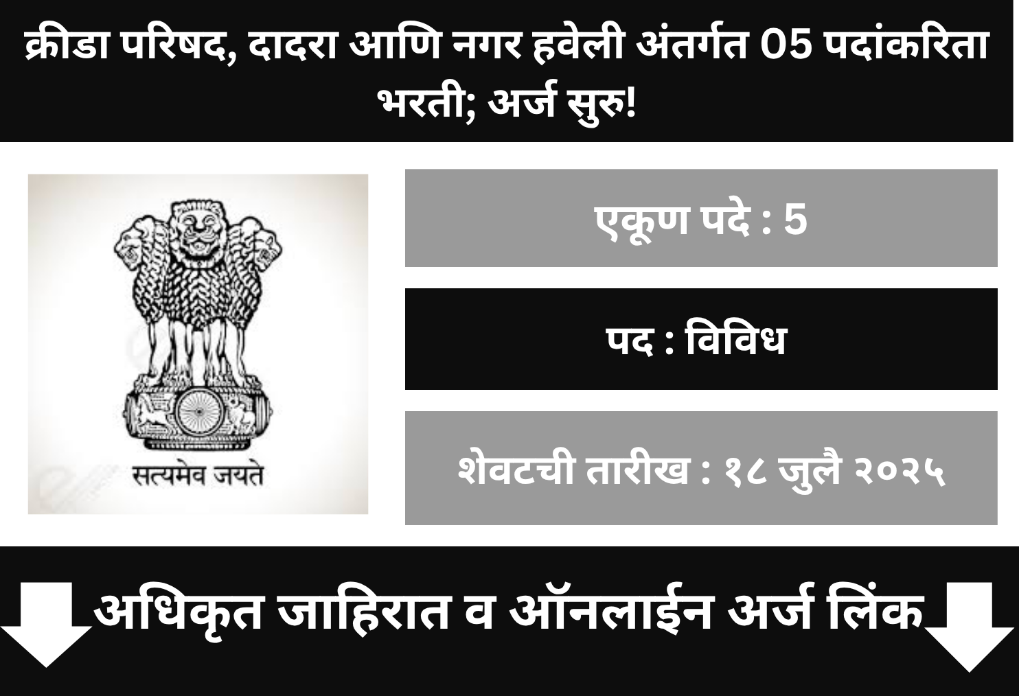  Sports Council DNH Recruitment 2025 