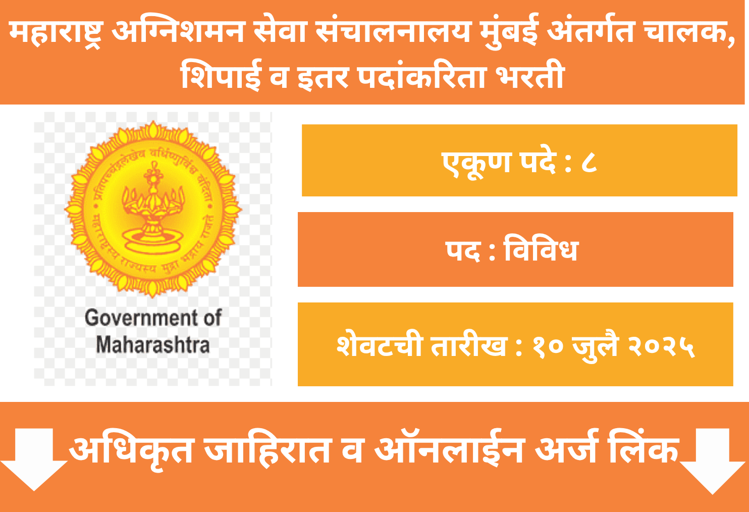 
Maharashtra Fire Service Recruitment 2025
