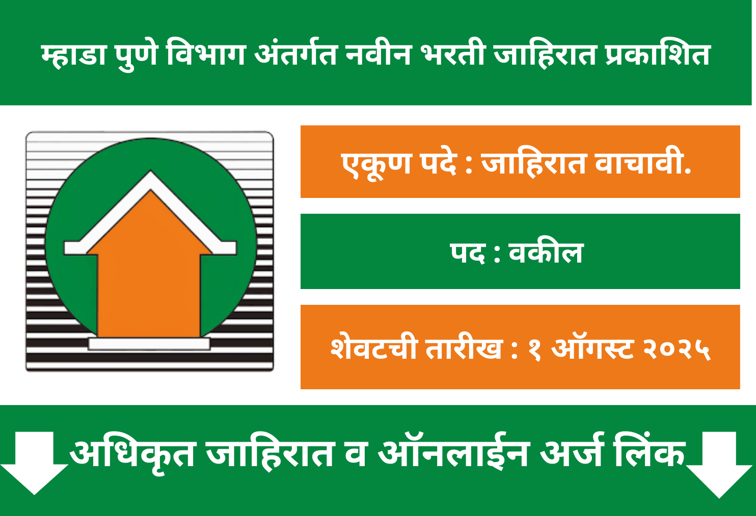 Mhada Pune Recruitment 2025