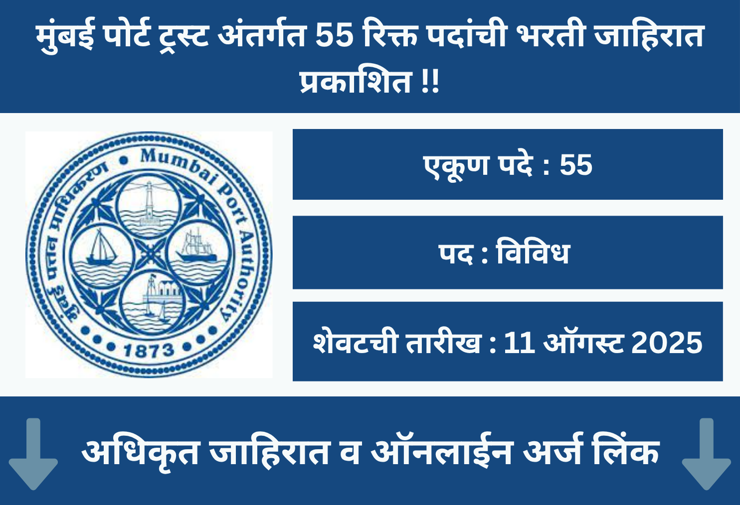Mumbai Port Trust Recruitment 2025