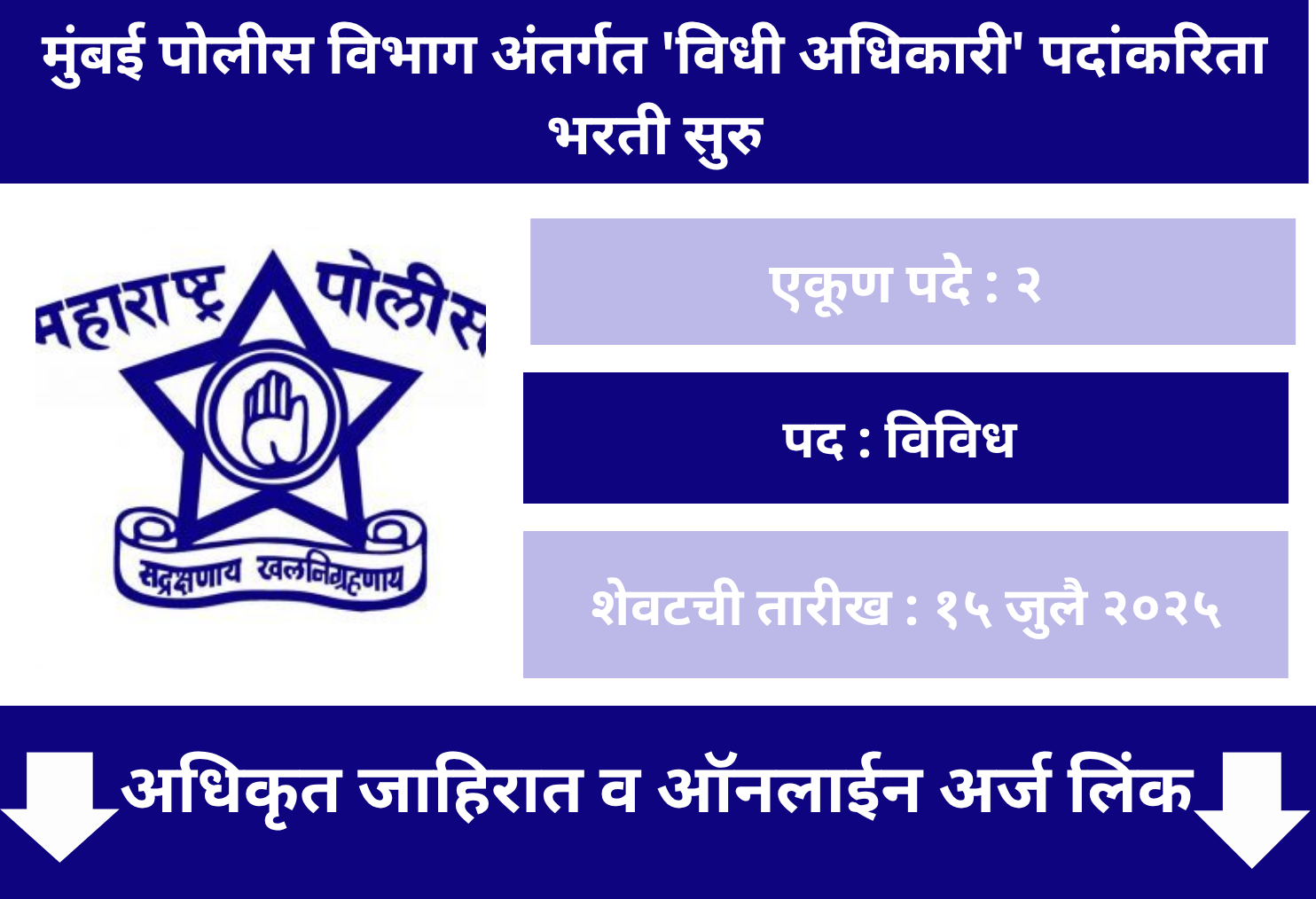 Brihan Mumbai Police Bharti 2025