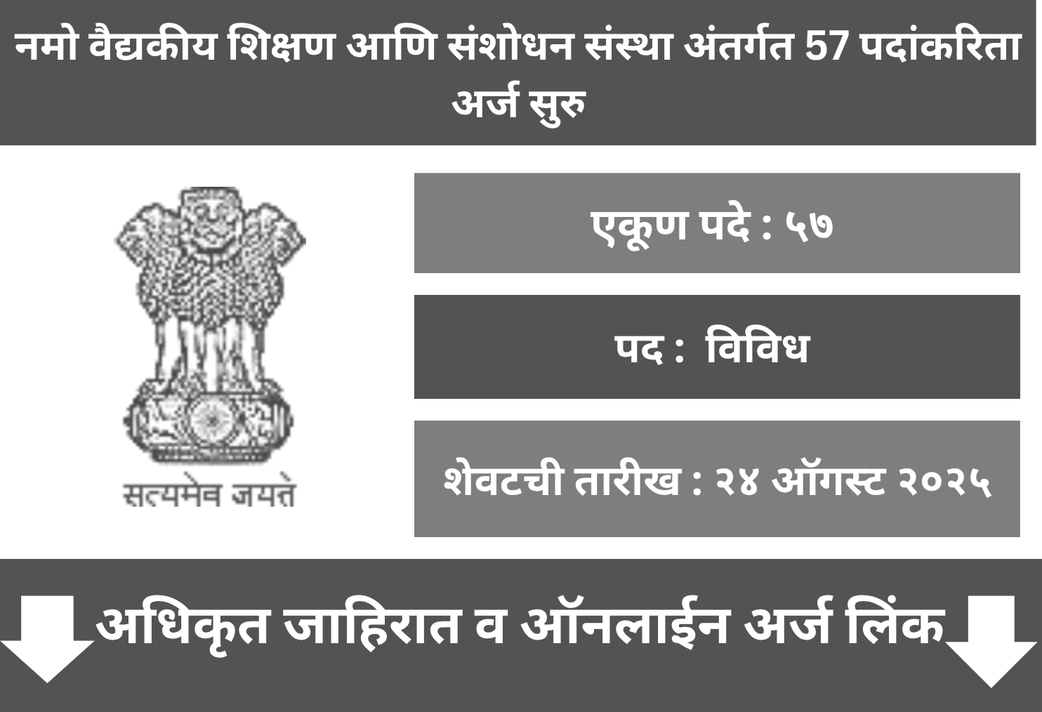 NAMO Medical Education & Research Institute Silvassa Recruitment 2025
