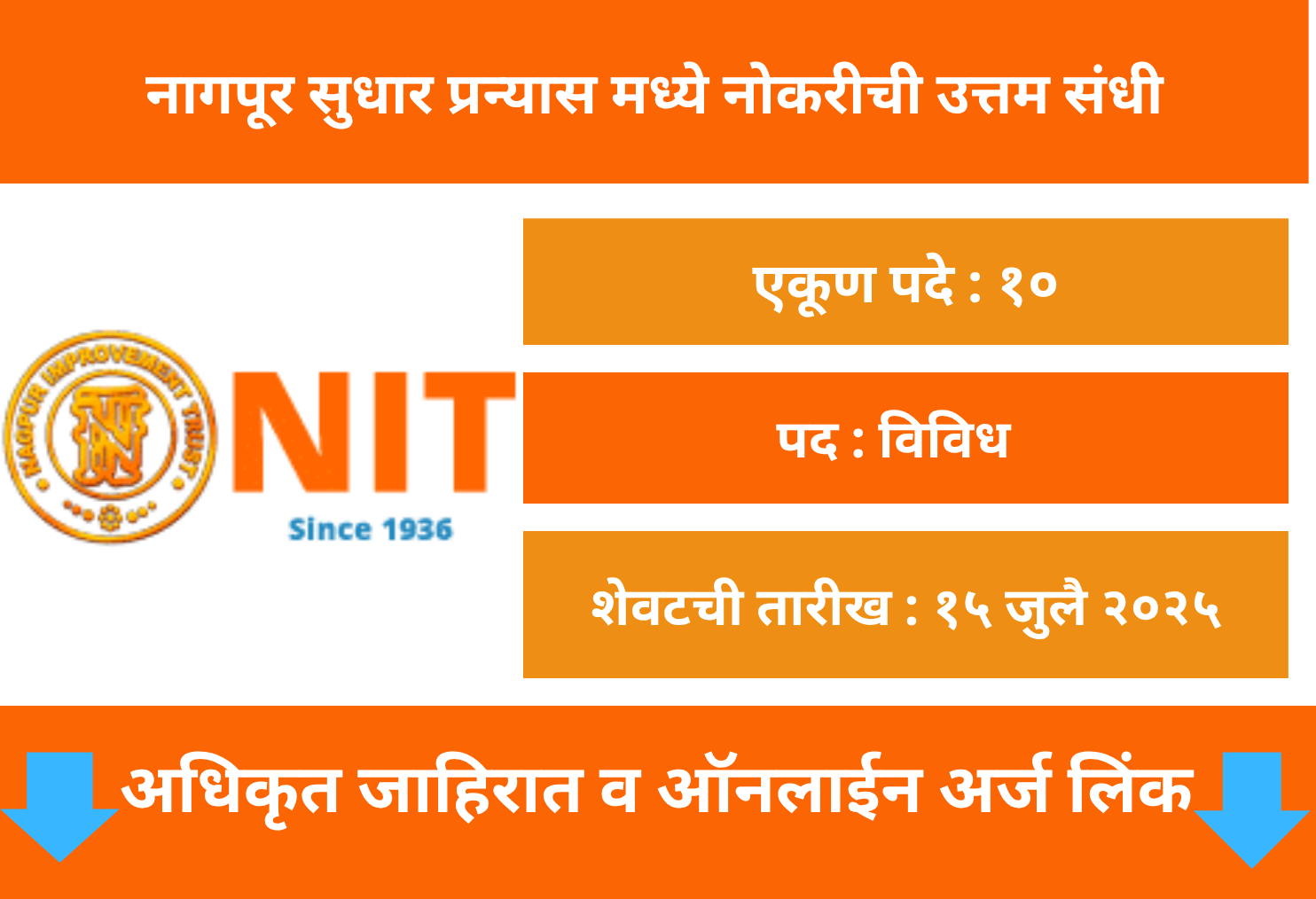 Nagpur Improvement Trust Offline Application 2025