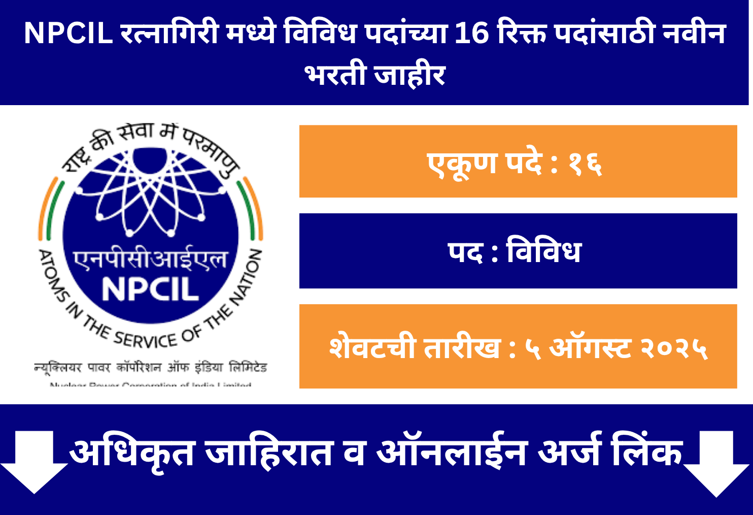 NPCIL Ratnagiri Recruitment 2025