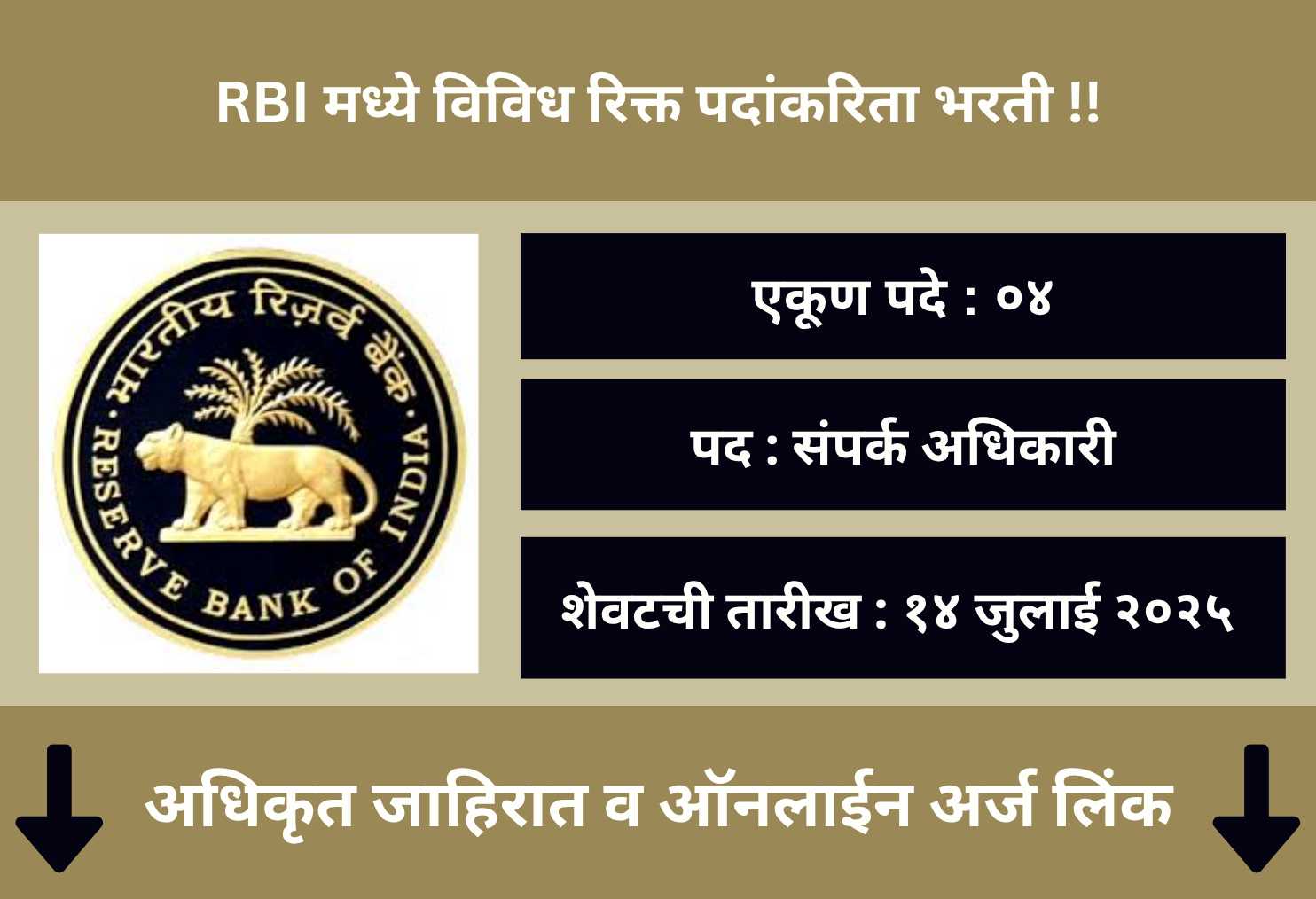 RBI Recruitment 2025