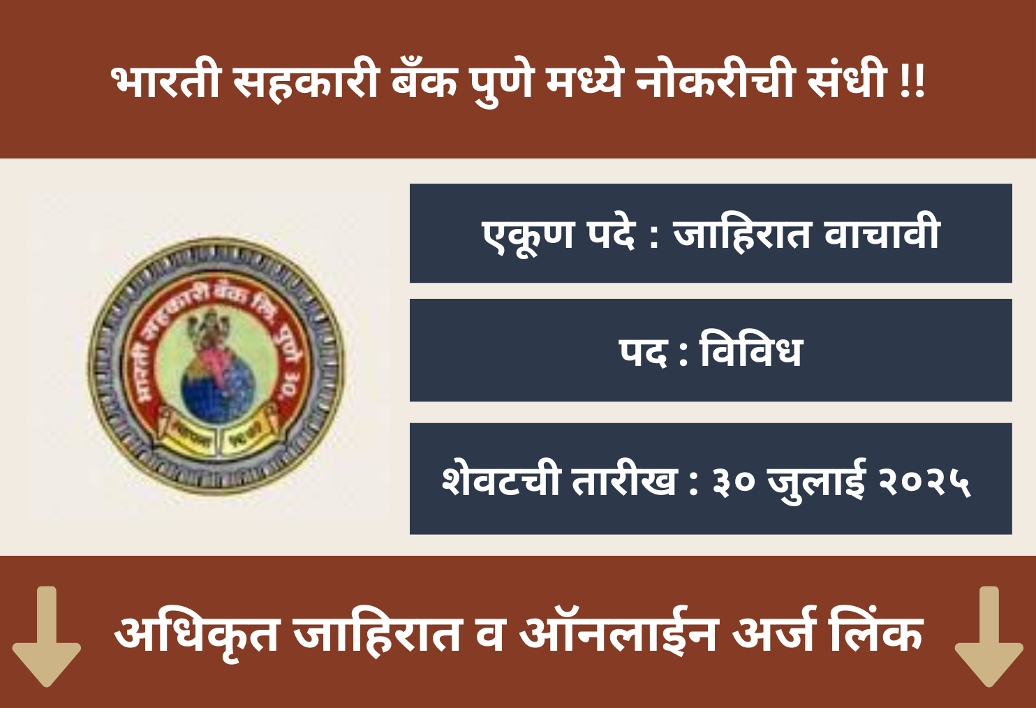 Bharati Sahakari Bank Recruitment 2025