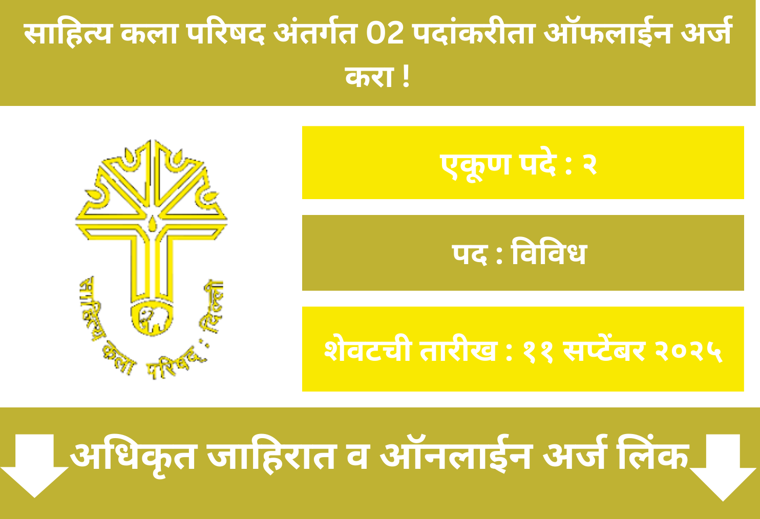 Sahitya Kala Parishad Recruitment 2025