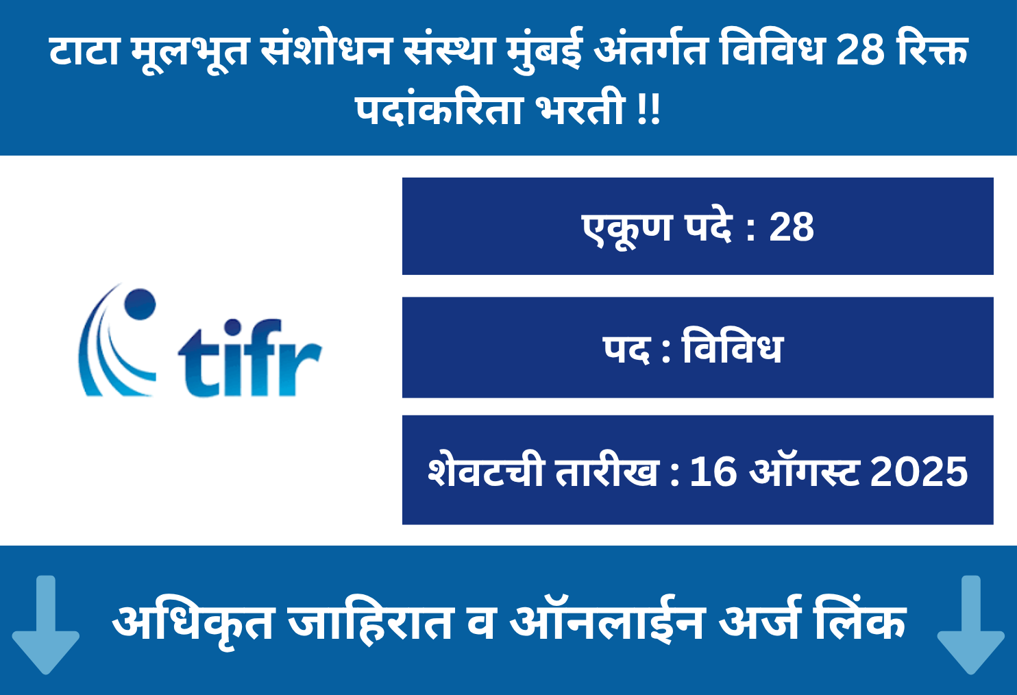 TIFR Mumbai Recruitment 2025