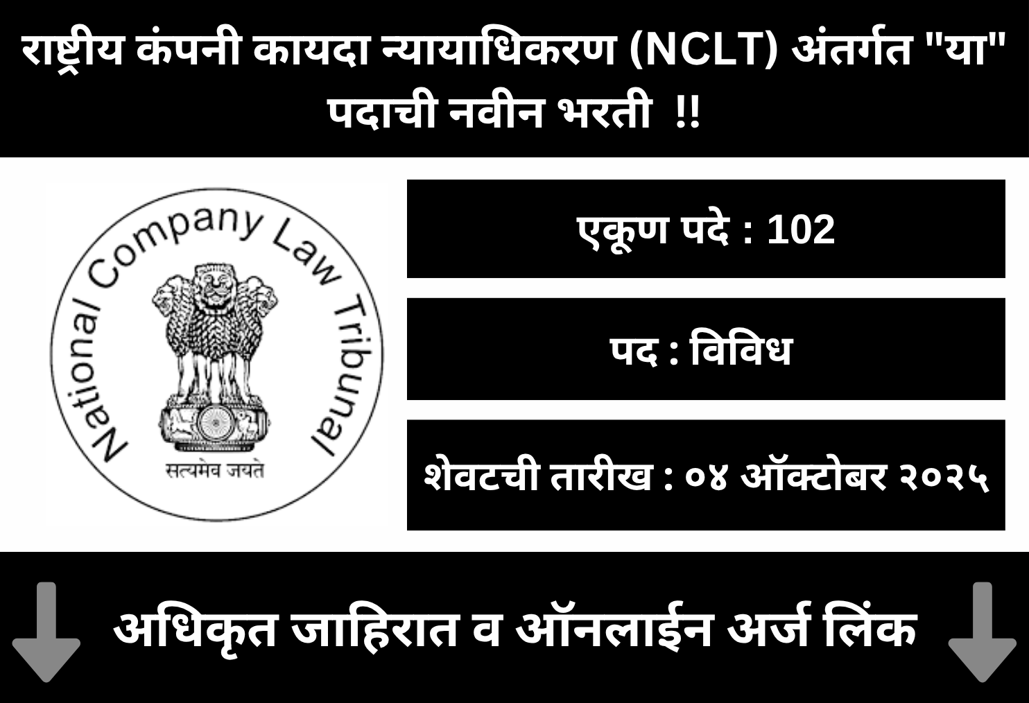NCLT Mumbai Recruitment 2025