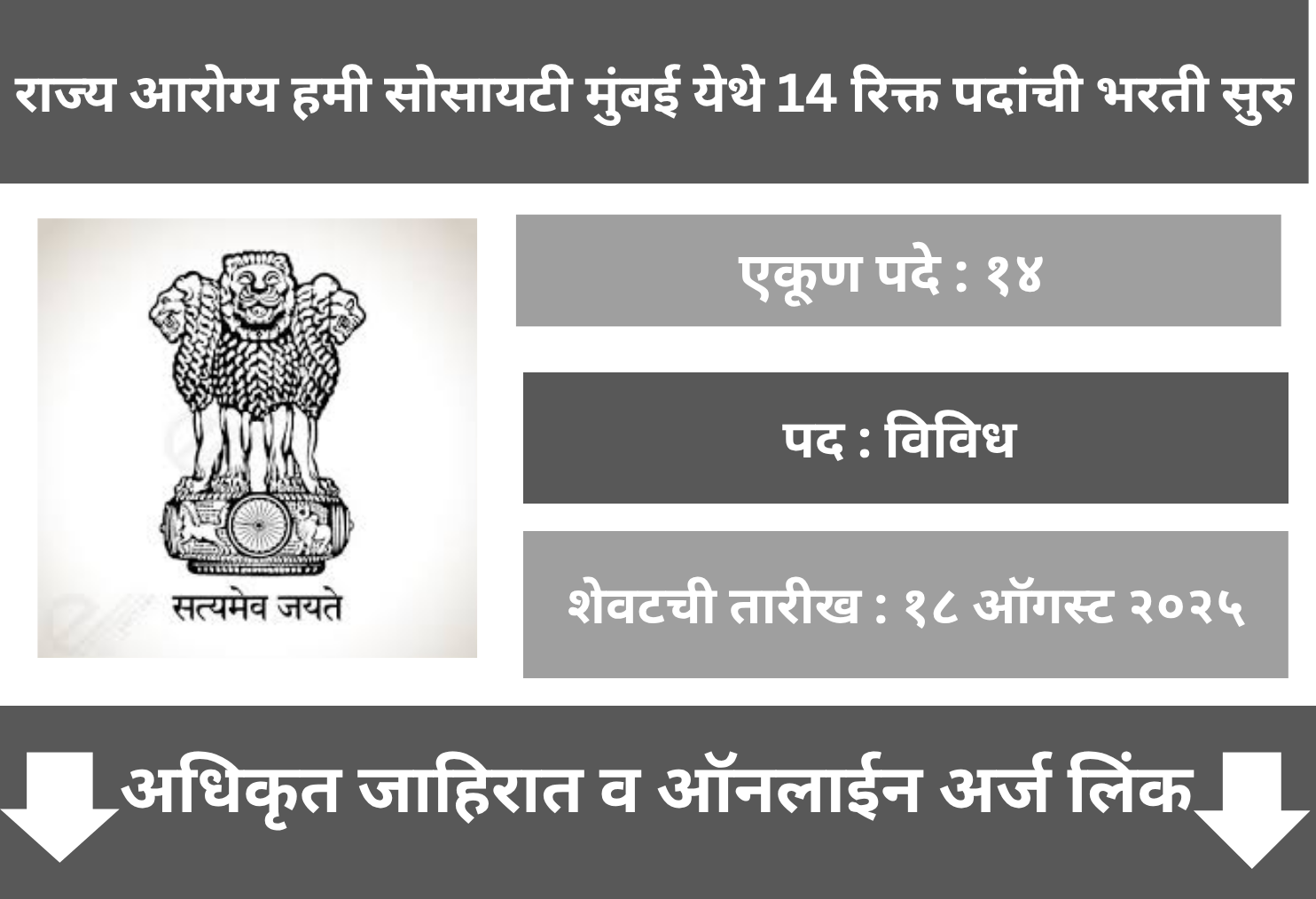 Rajya Arogya Hami Society Recruitment 2025