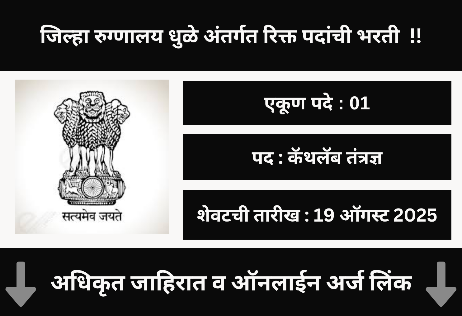 District Hospital Dhule Recruitment 2025