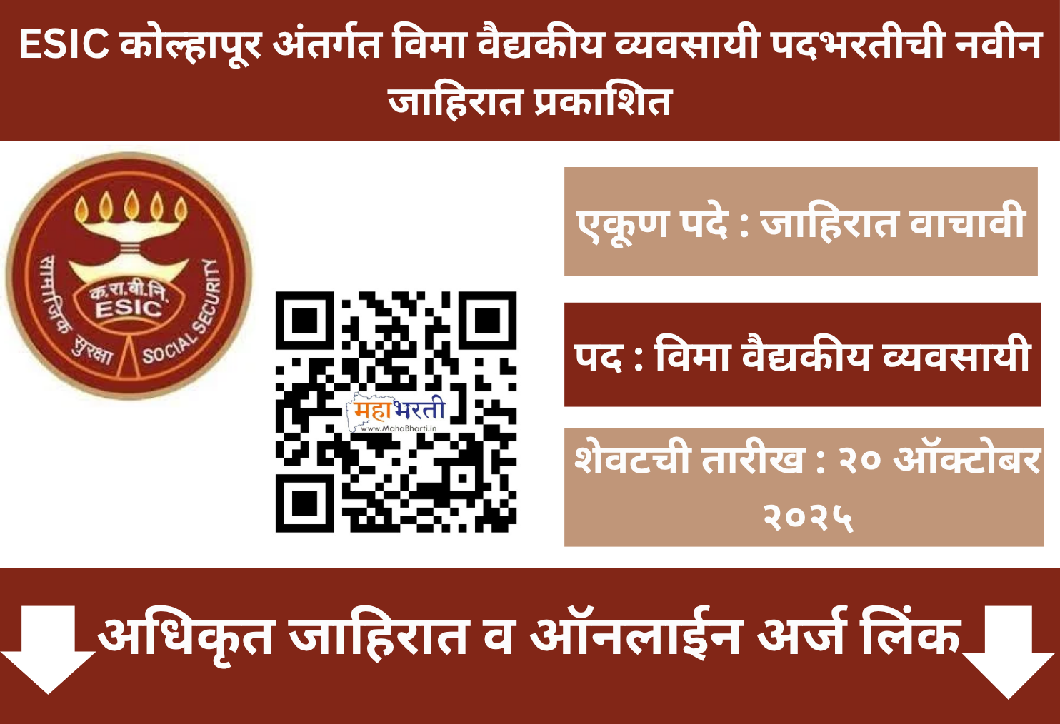 ESIC Kolhapur Recruitment 2025