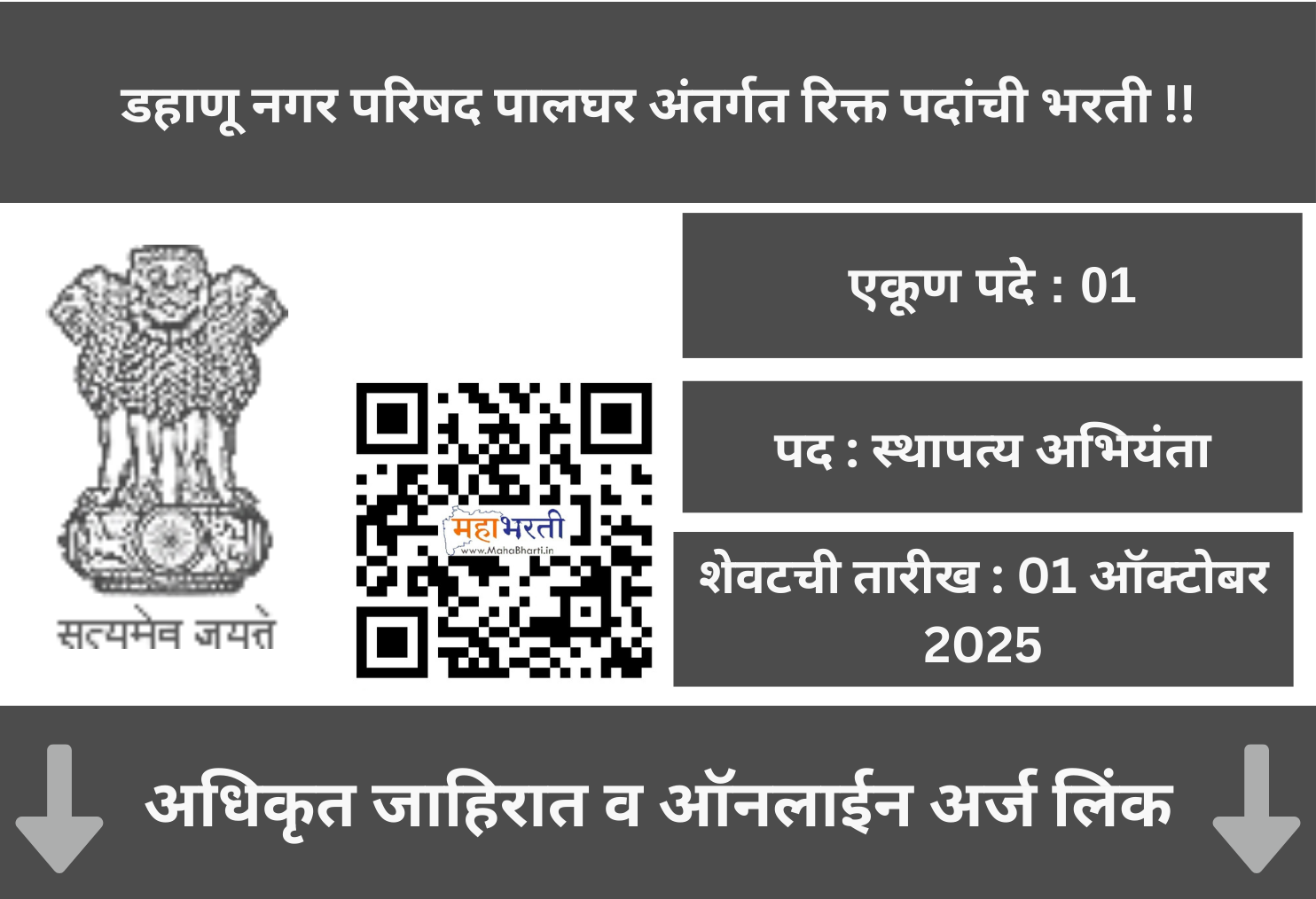 Dahanu Nagar Parishad Palghar Recruitment 2025