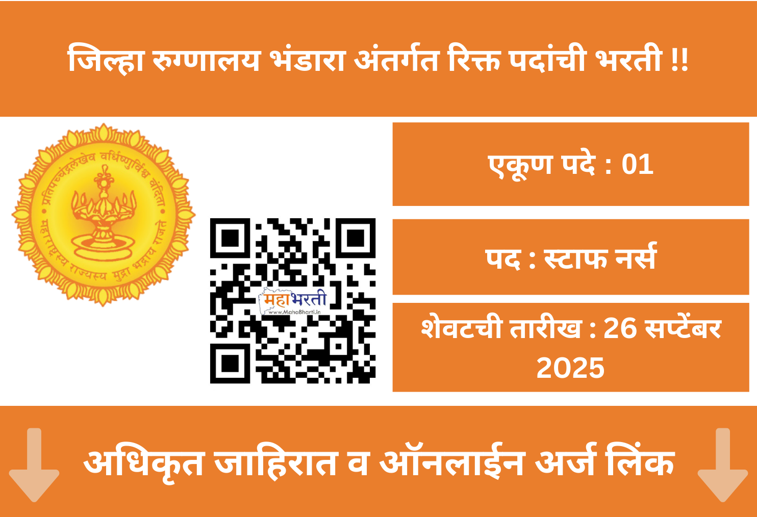 District Hospital Bhandara  Recruitment 2025