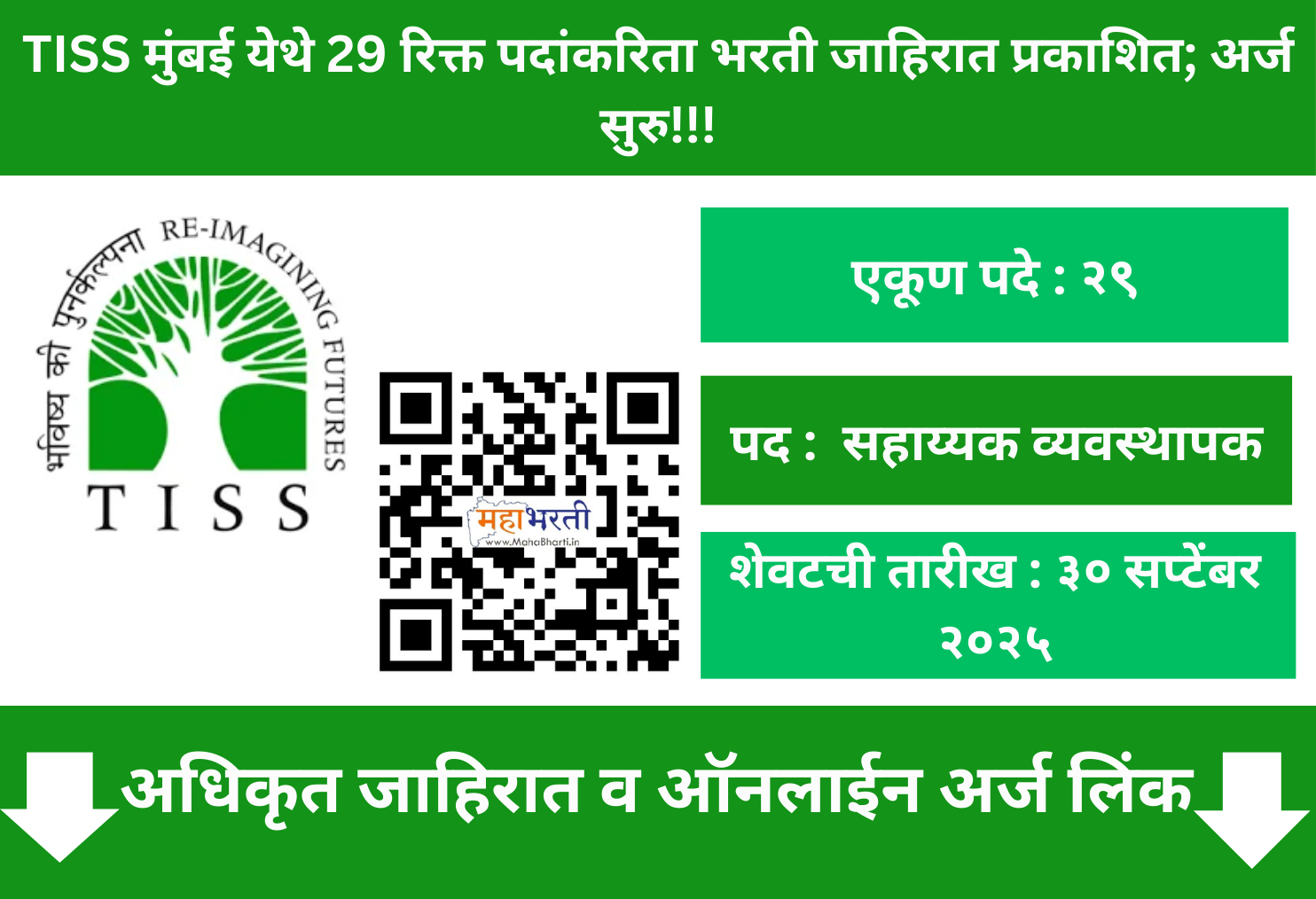 TISS Mumbai Recruitment 2025