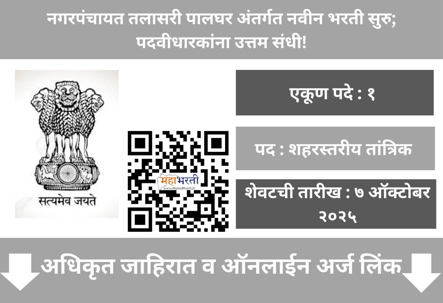 Nagar Panchayat Talasari Recruitment 2025