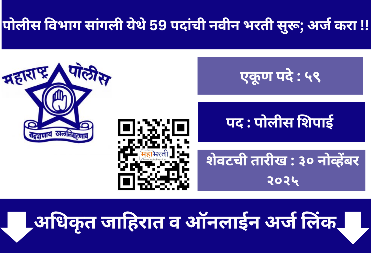 Sangli Police Bharti 2025