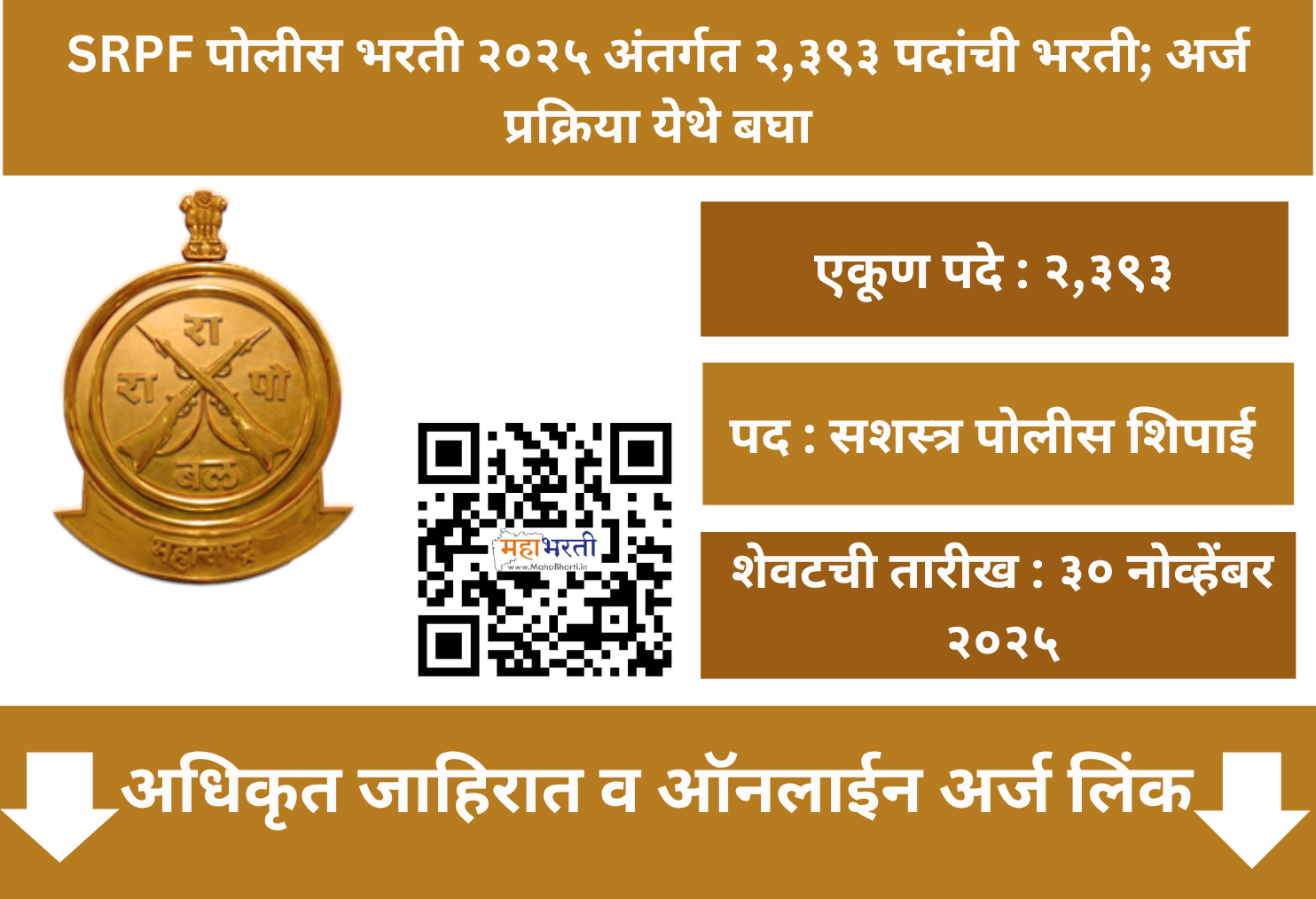 SRPF Bharti 2025