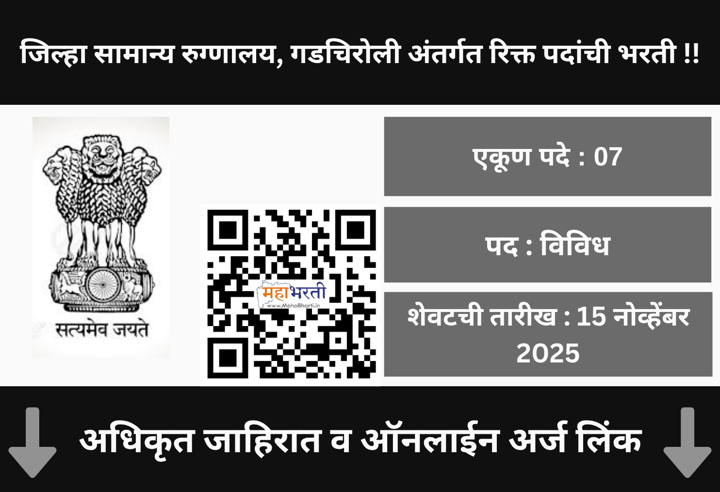General Hospital Gadchiroli Recruitment 2025