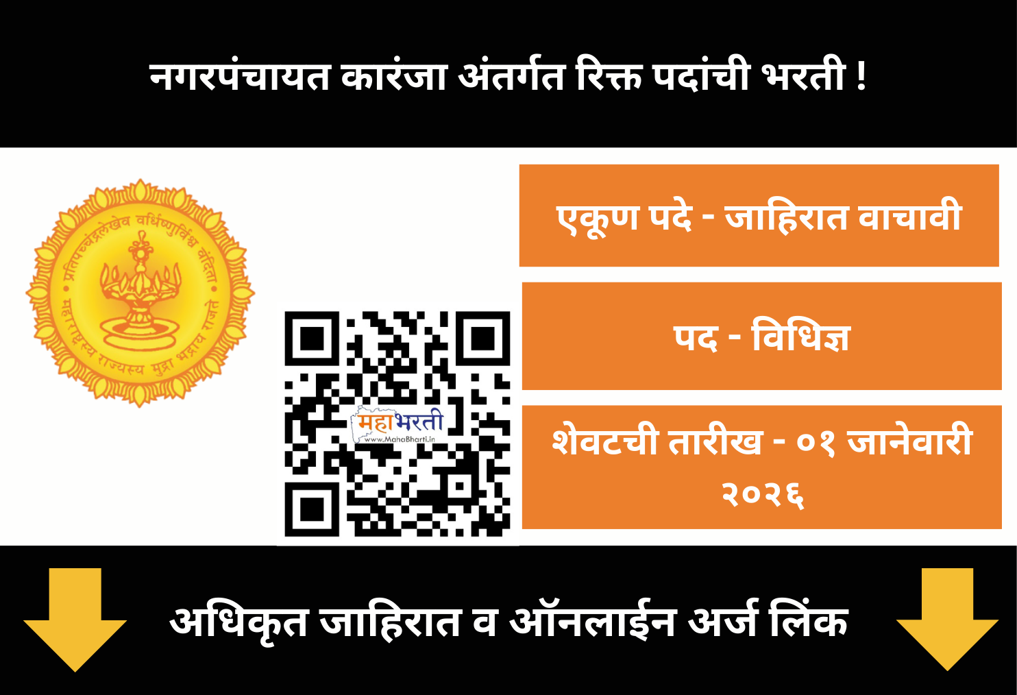 Nagar Panchayat Karanja Recruitment 2026