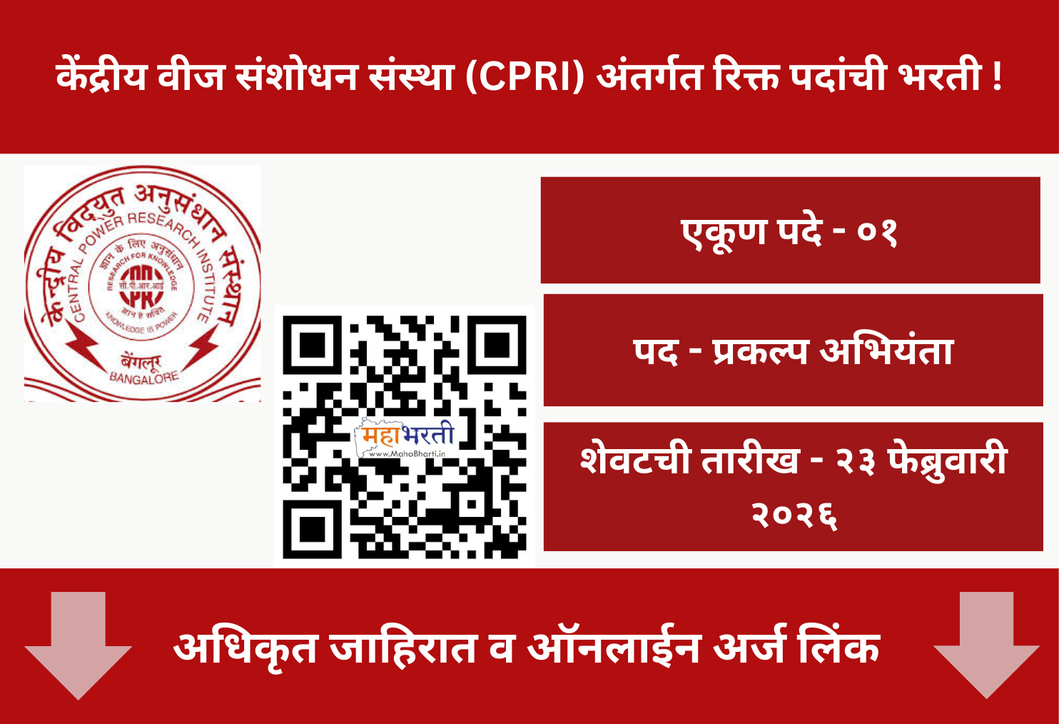 CPRI Bharti 2026