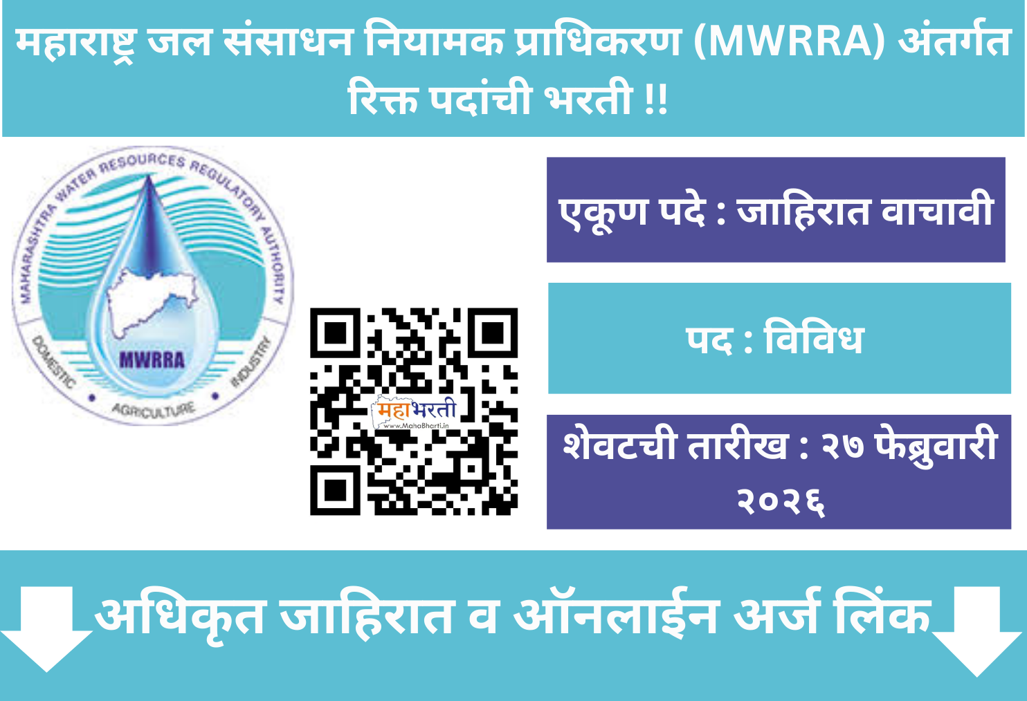 MWRRA Bharti 2026