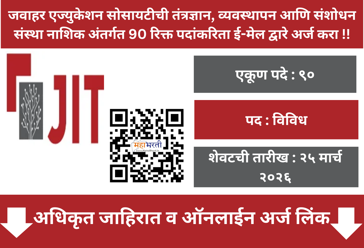 JIT Nashik Bharti 2026