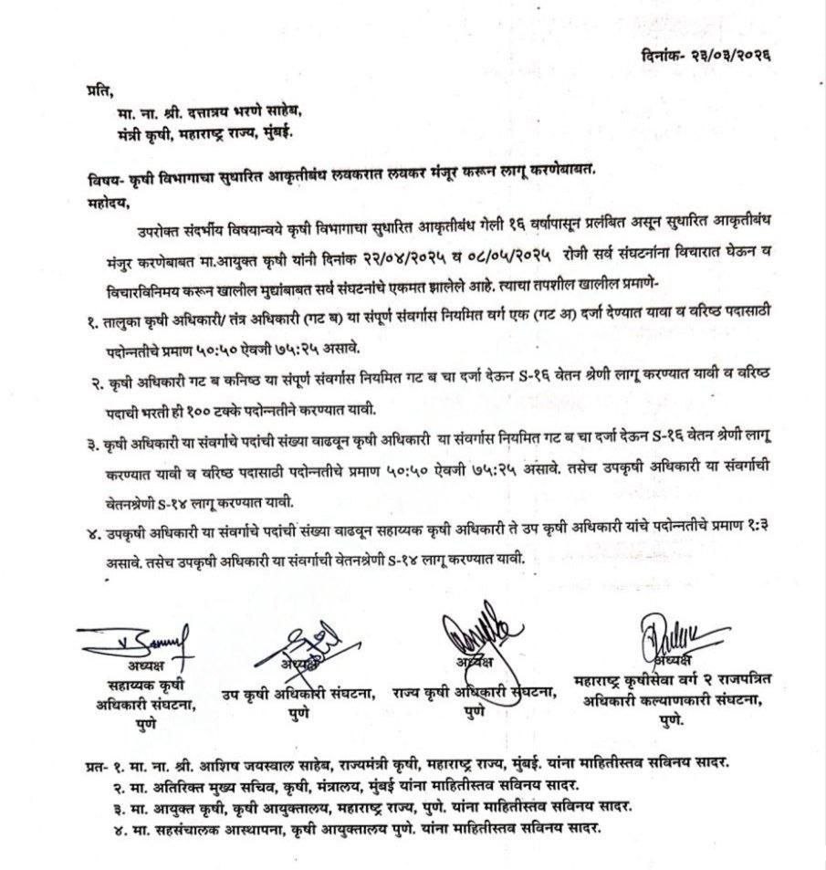 Krushi Vibhag Bharti 2026 Update