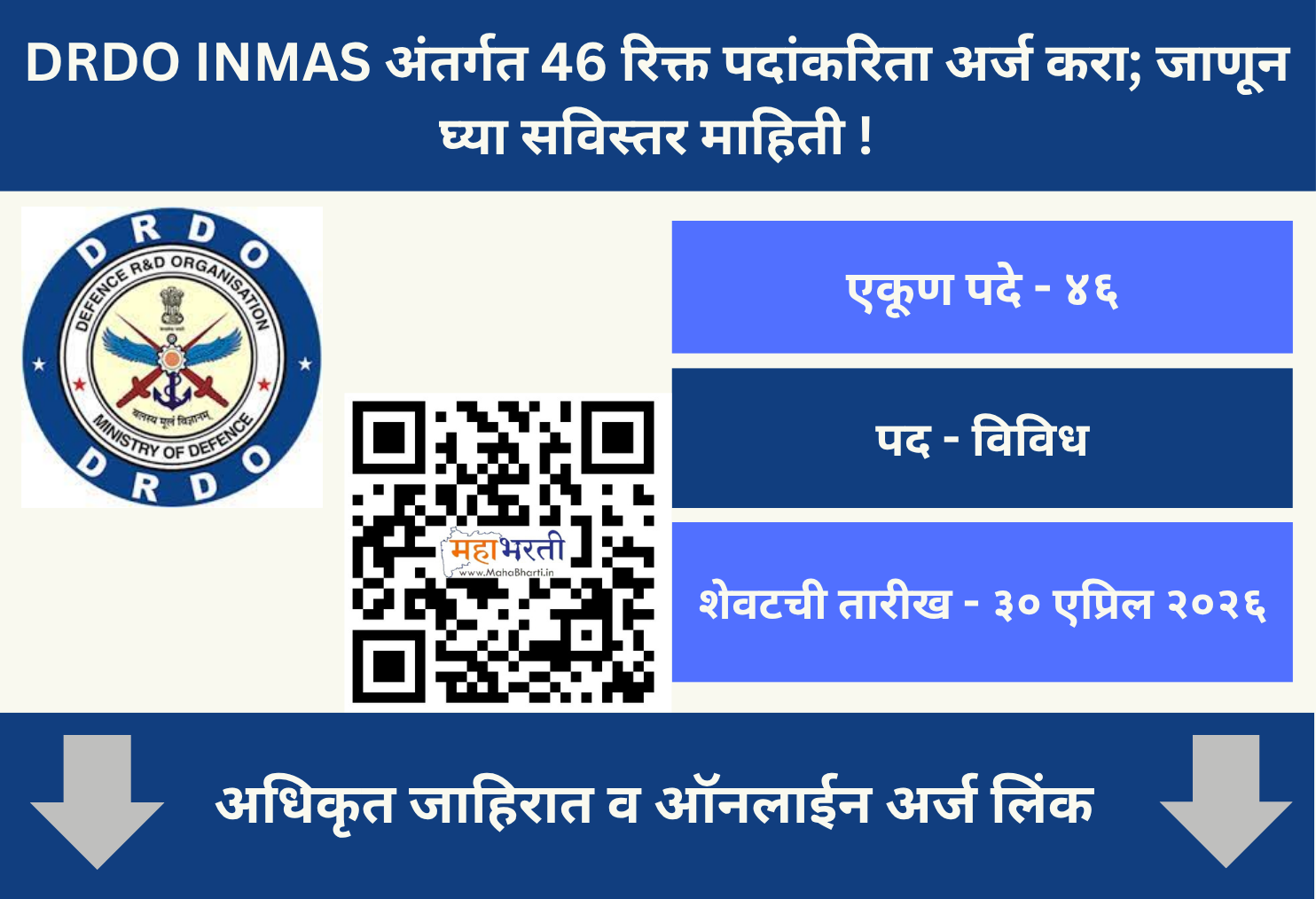 DRDO INMAS Recruitment 2026