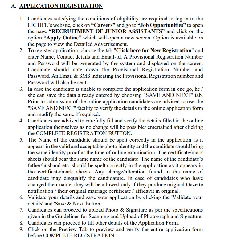 LIC HFL Form 2026