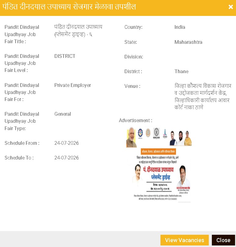 Thane Job Fair 2026