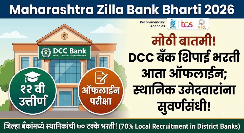 Maharashtra Zilla Bank Bharti 2026