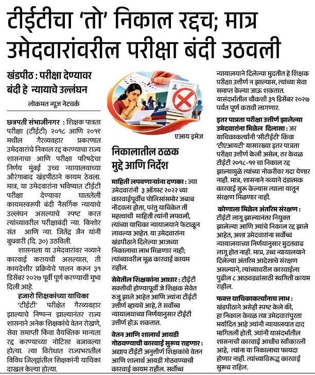 TET Exam Update