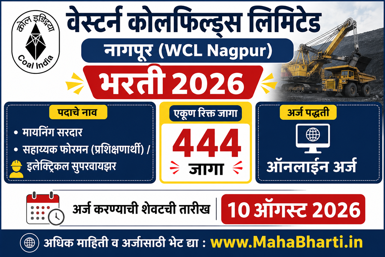 WCL Nagpur Bharti 2026