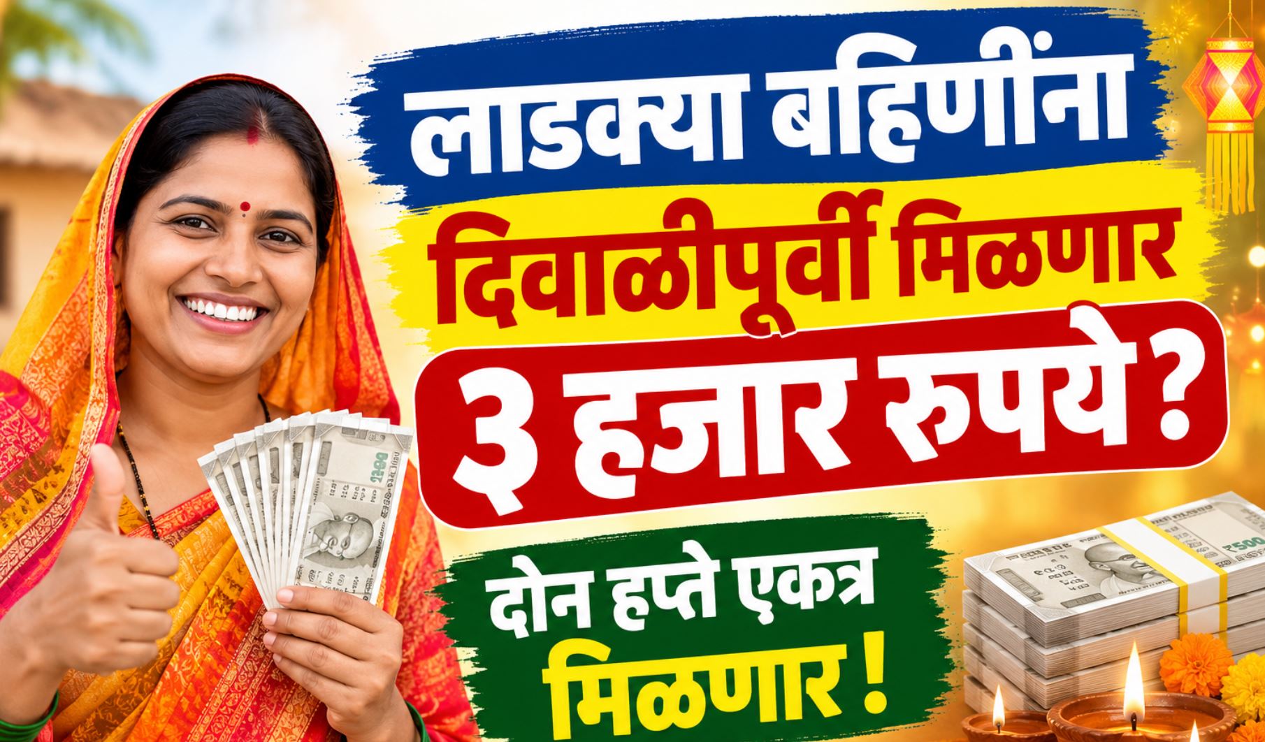 Ladki Bahin Diwali Payment 3000 Rupees