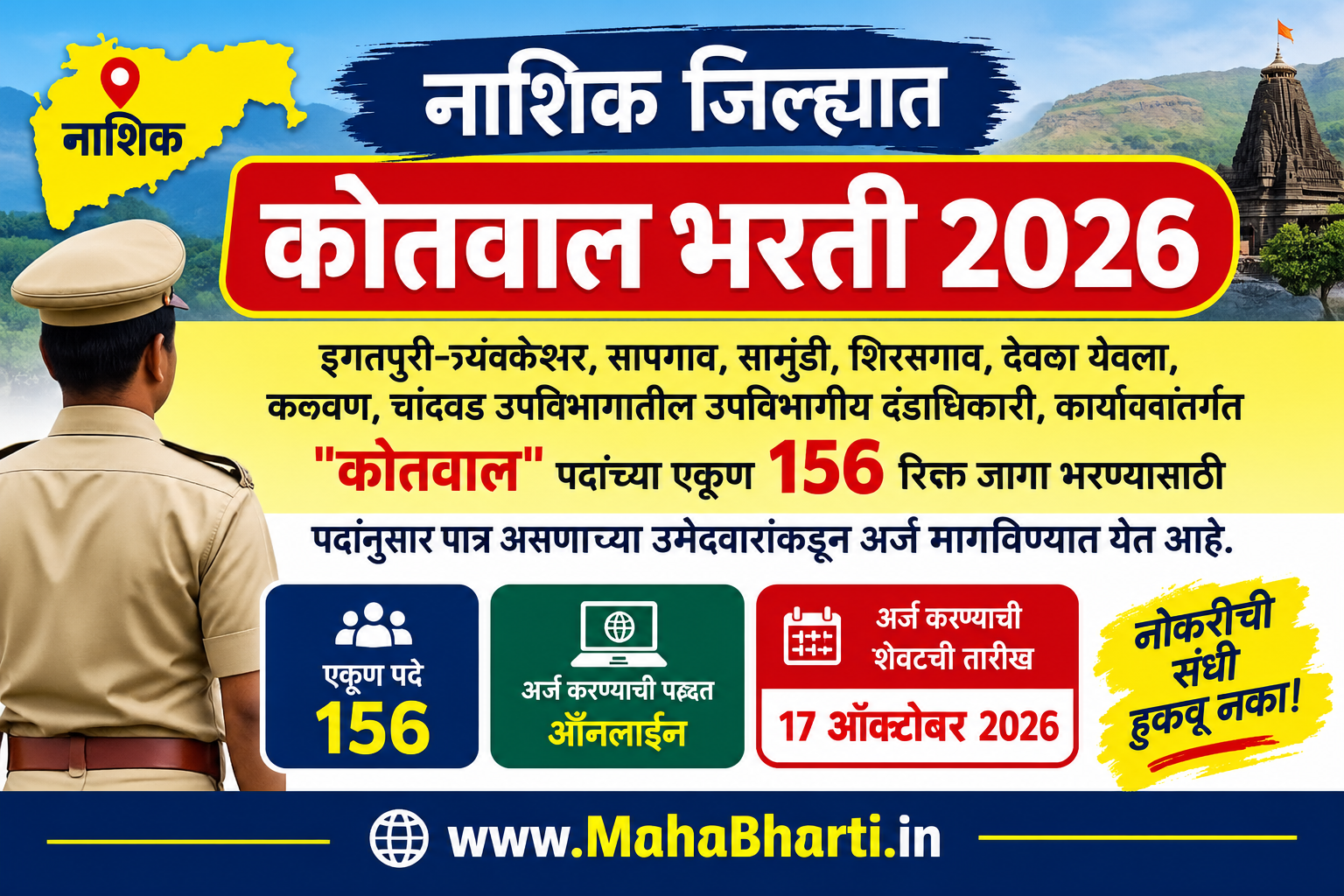 Nashik Kotwal Bharti 2026